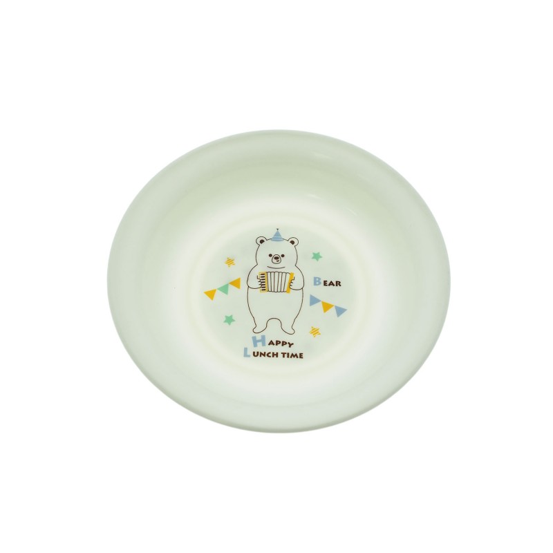 Kids Plate Happy Lunch Time Bear 15cm